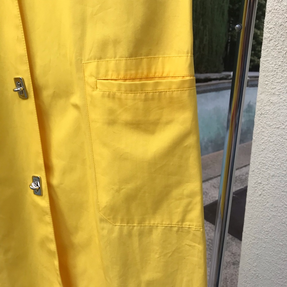 Lauren Ralph Lauren Bright Yellow Trench Coat - Picture 5 of 10